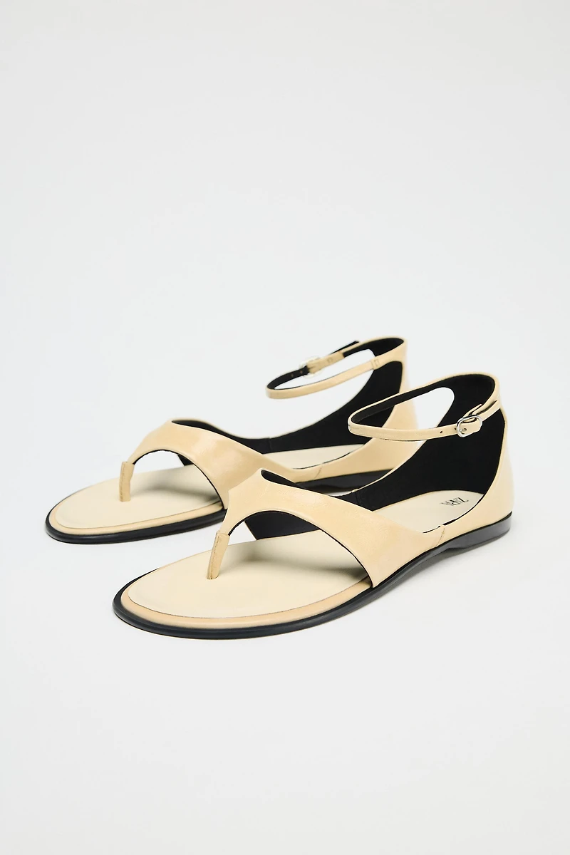 LEATHER TOE SANDALS