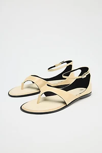 LEATHER TOE SANDALS