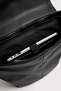 BELTED FLAP BACKPACK