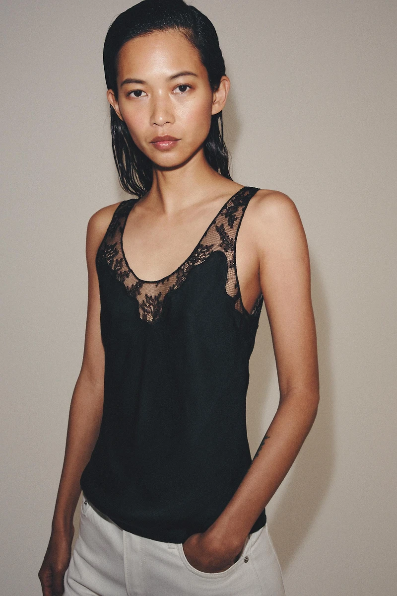ZW COLLECTION LACE CAMISOLE TOP