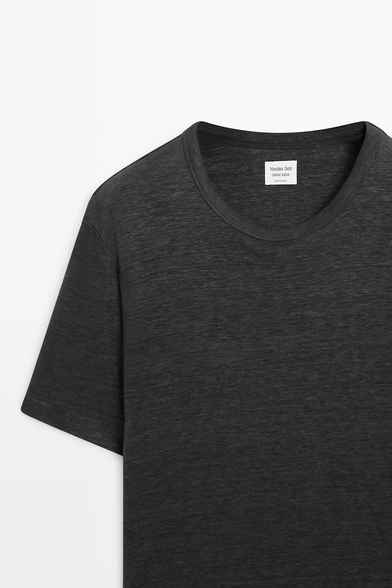 100% linen short sleeve T-shirt - LIMITED EDITION