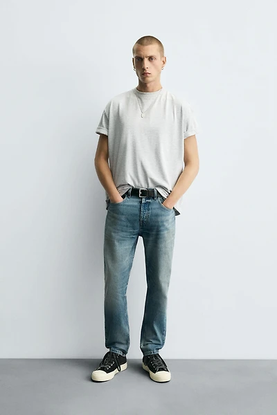 SLIM CROPPED FIT JEANS