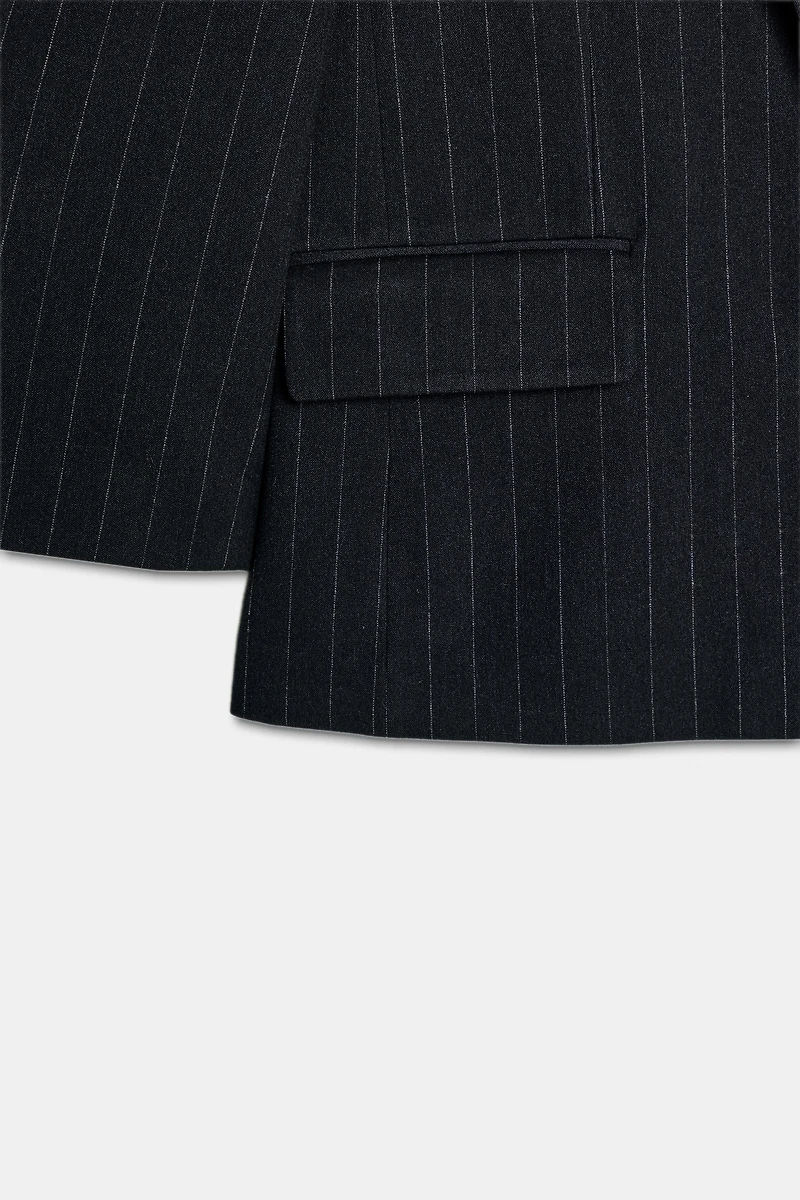 PINSTRIPE BLAZER WITH POCKETS
