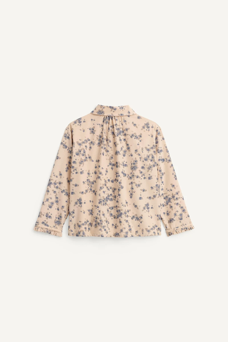 LIMITED EDITION CORDUROY FLORAL PRINT SHIRT