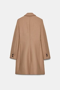 MANTEAU À BOUTONNAGE CROISÉ AVEC ÉPAULETTES