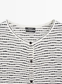 100% cotton knit cardigan