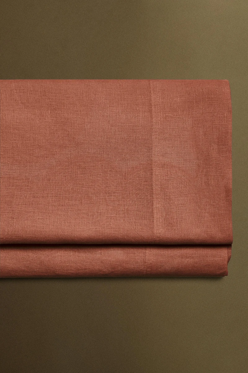WASHED LINEN FLAT SHEET (140 GXM²)