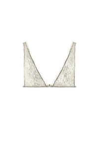EMBOSSED LACE TRIANGLE BRA