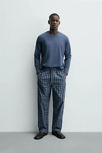 ENSEMBLE PYJAMA COMBINÉ À CARREAUX