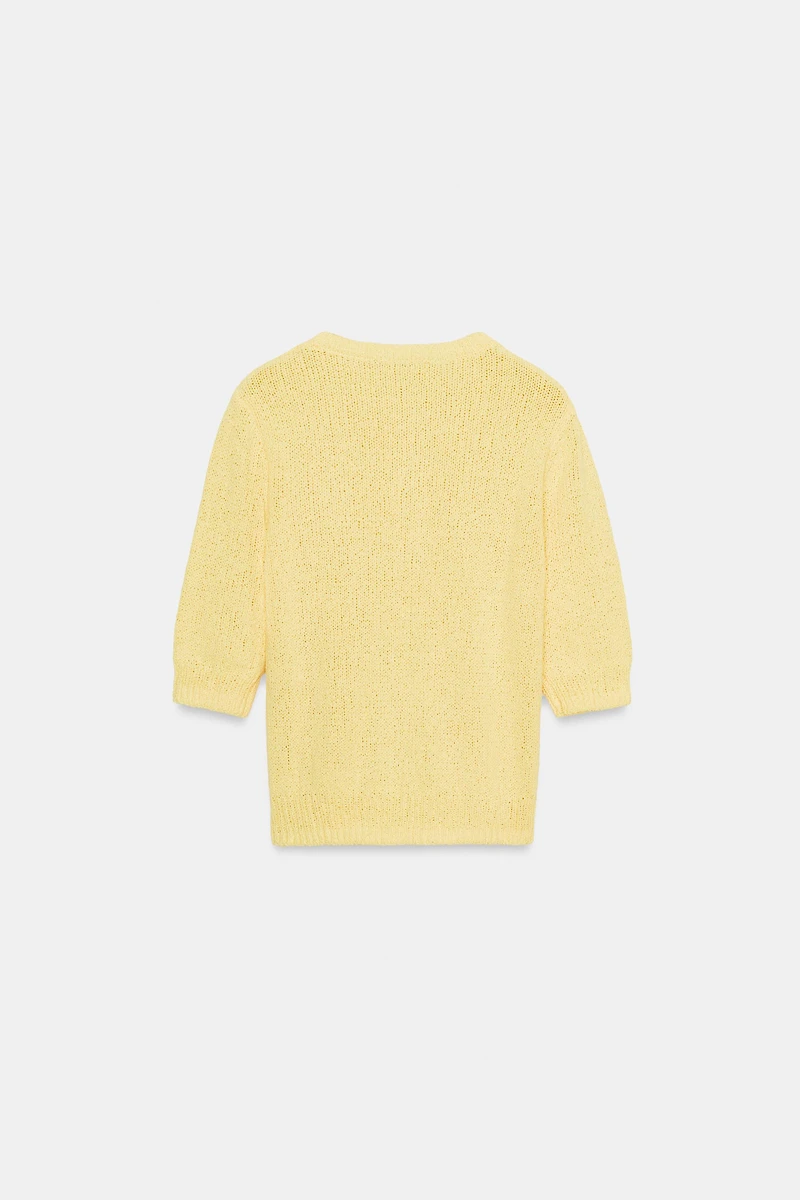 FRENCH SLEEVE KNIT POLO