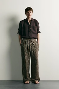 PRINTED JOGGER WAIST PANTS