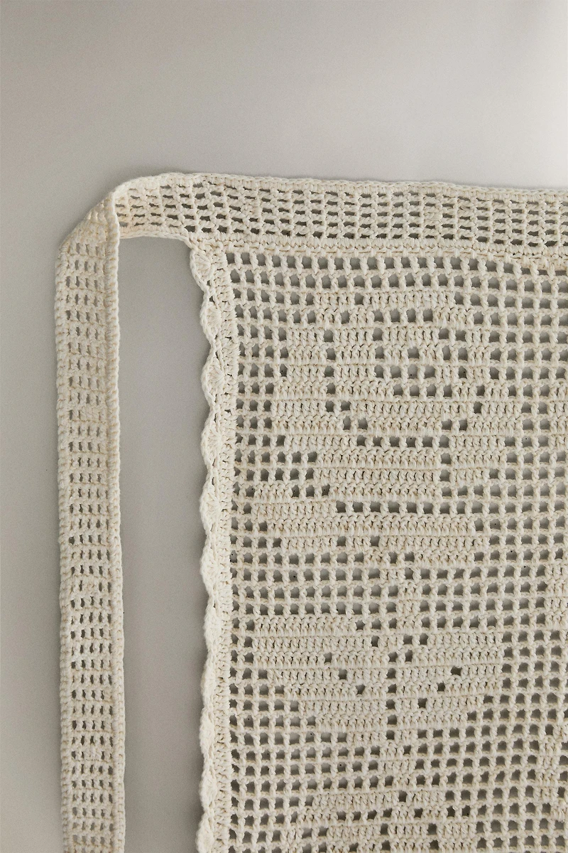 CROCHET COTTON APRON
