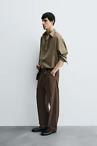 WASHED STRAIGHT FIT PANTS