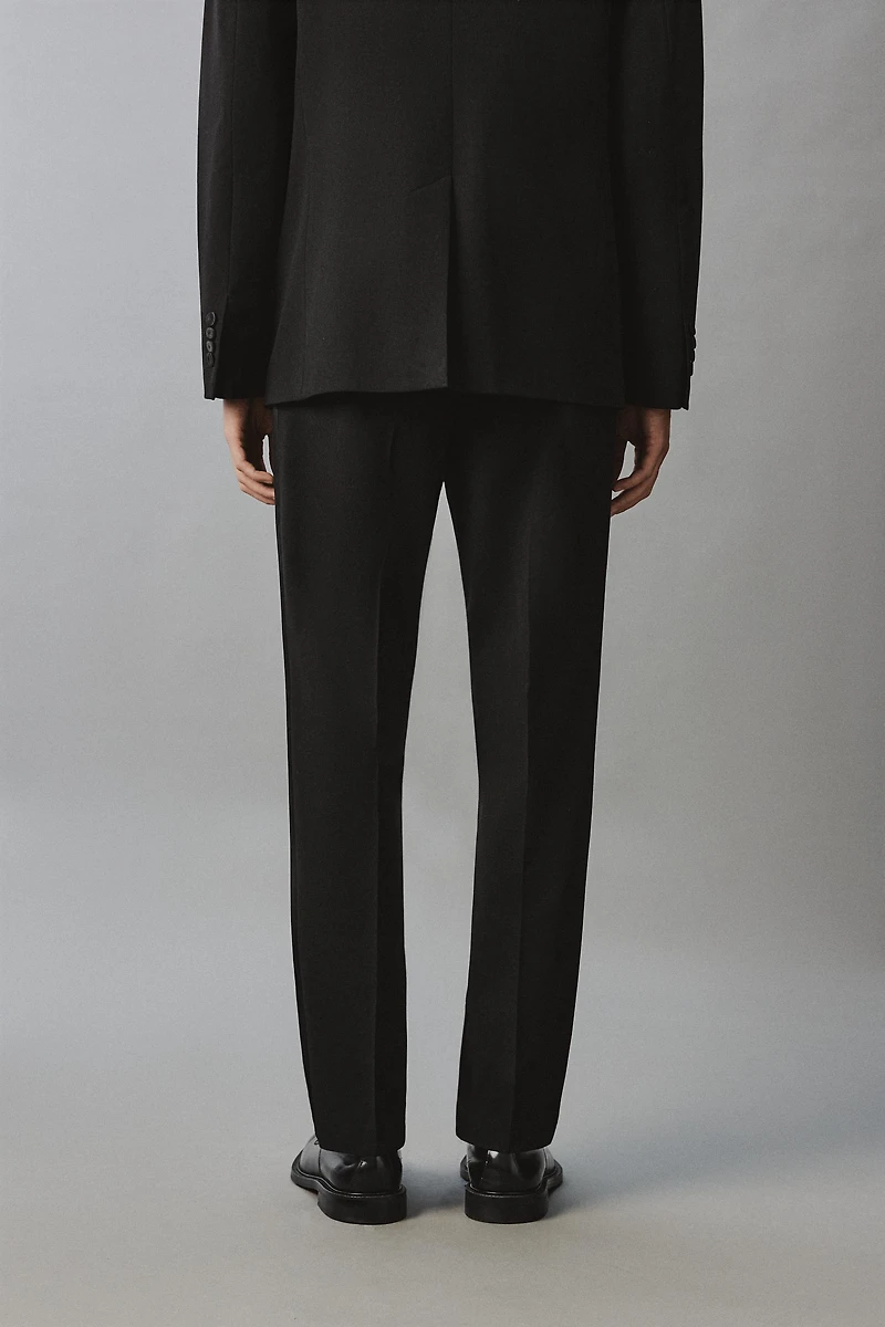 REGULAR FIT TUXEDO PANTS WITH BANDS