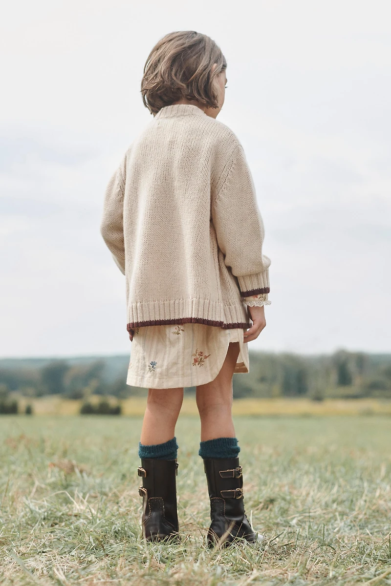 100% WOOL KNIT CARDIGAN LIMITED EDITION