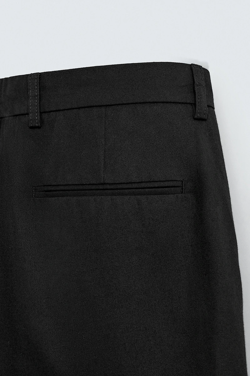 PANTALON COUPE LARGE PLIS