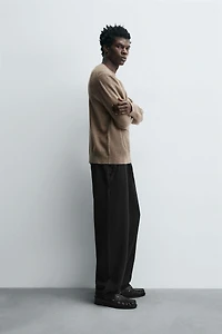 TEXTURED JOGGER WAIST PANTS