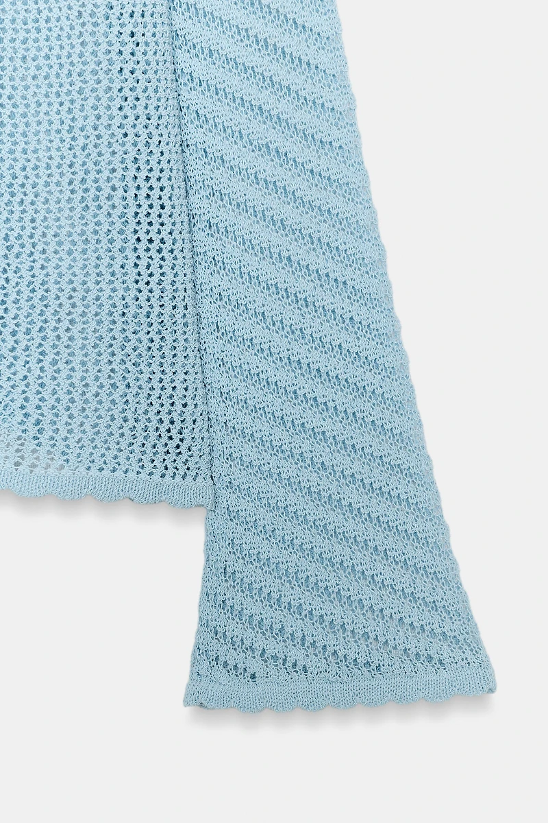 FLARED SLEEVE KNIT JUMPER