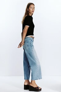 Z.10 HIGH-WAISTED BELTED CULOTTE JEANS