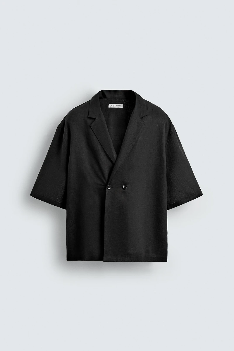 100% LINEN KIMONO SHIRT