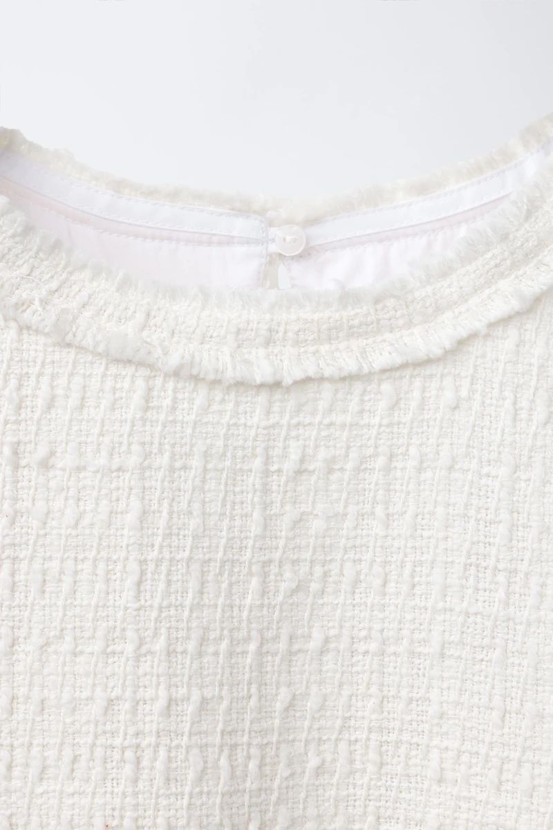 PLAIN SHIRT WITH STRUCTURAL VEST AND BOWS