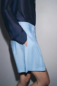 100% LINEN SHORTS ZW COLLECTION