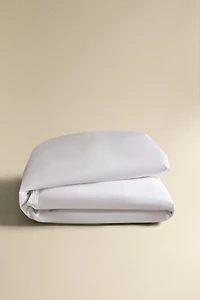 SATEEN COTTON DUVET COVER WITH PLEATED EDGE (400 THREAD COUNT)