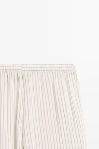 Striped flowing drop crotch pants - STUDIO
