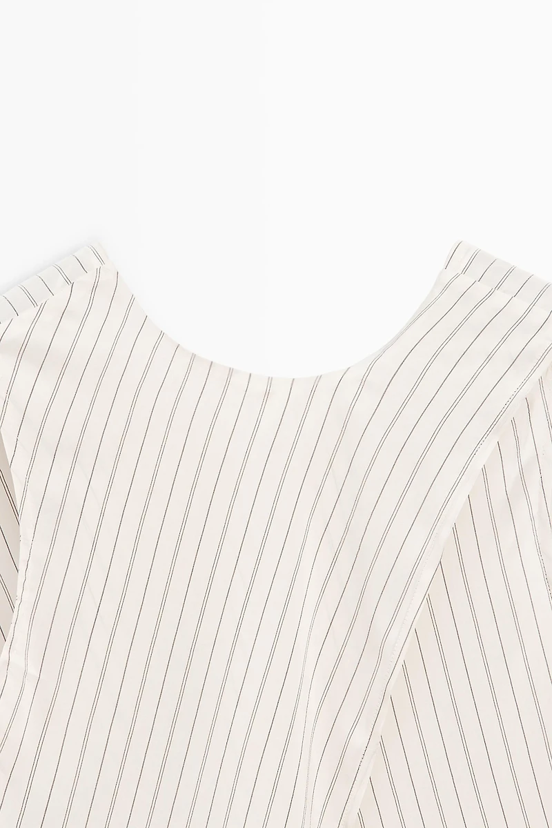 STUDIO flowing striped wrap top