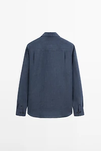 100% linen regular fit shirt