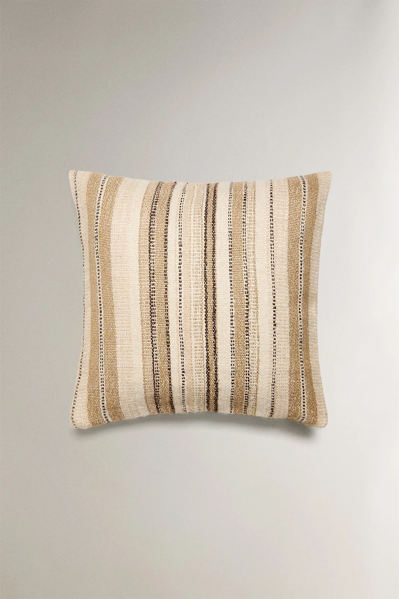 STRIPED THROW PILLOW COVER