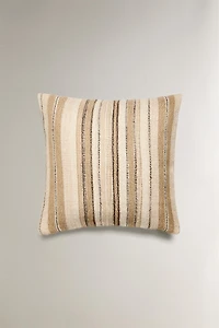 STRIPED THROW PILLOW COVER