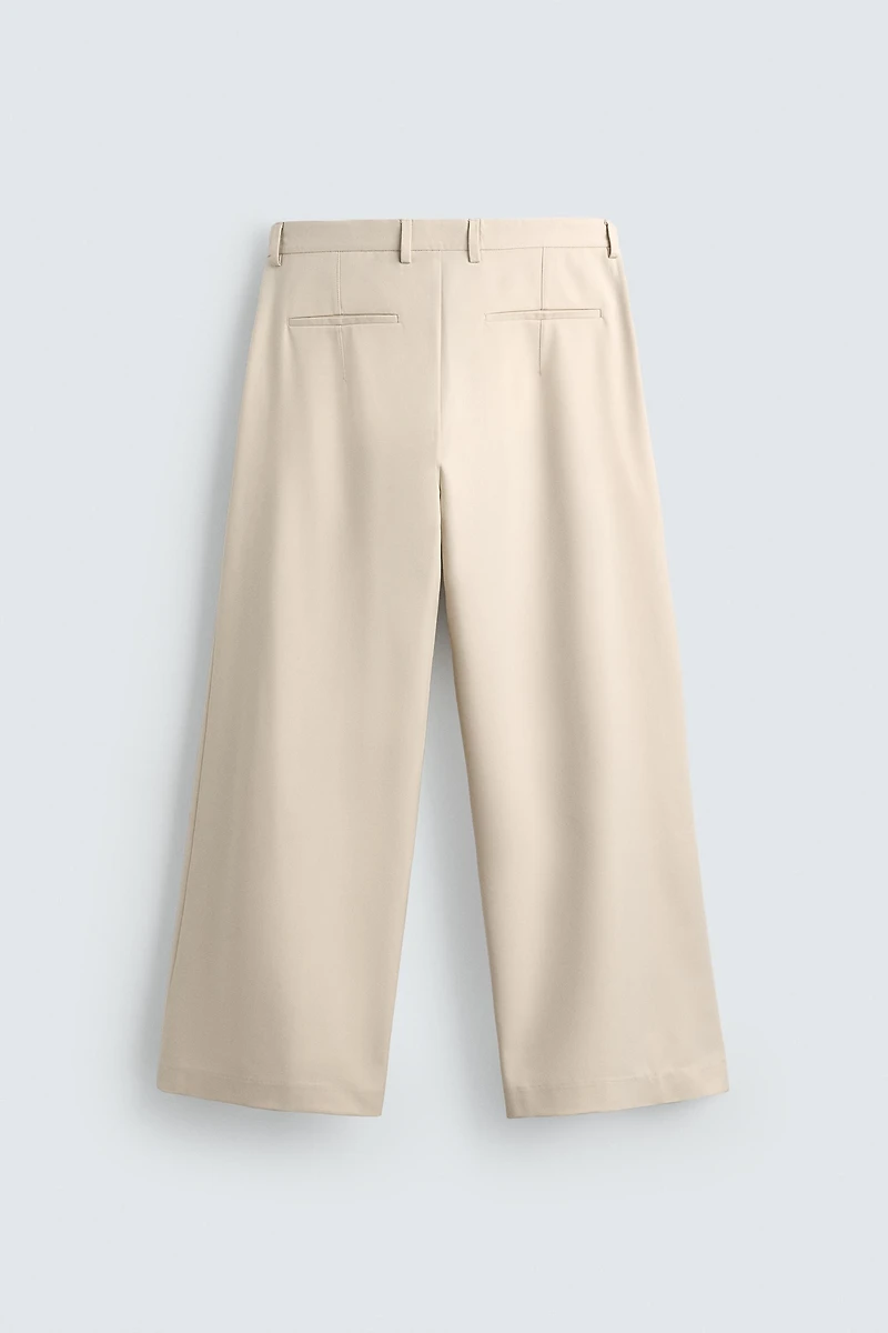 PANTALON COUPE LARGE PLIS