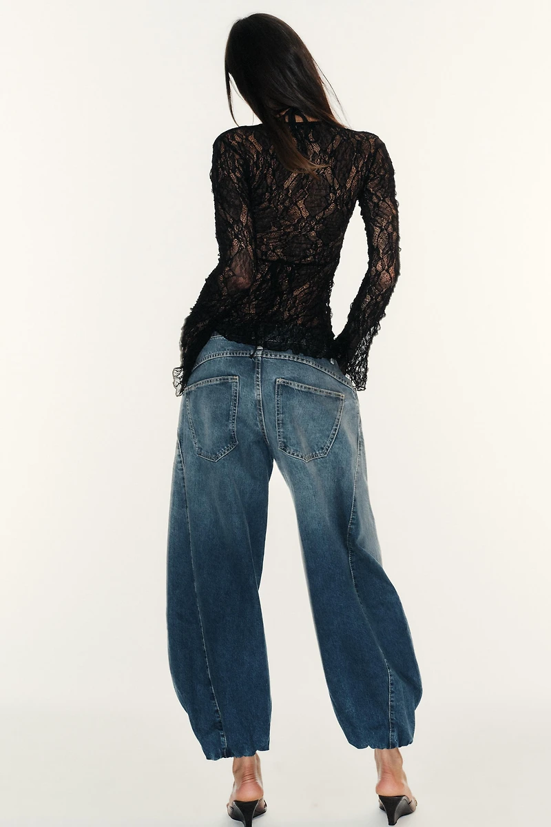 TRF MID-RISE ELASTICIZED DENIM JEANS