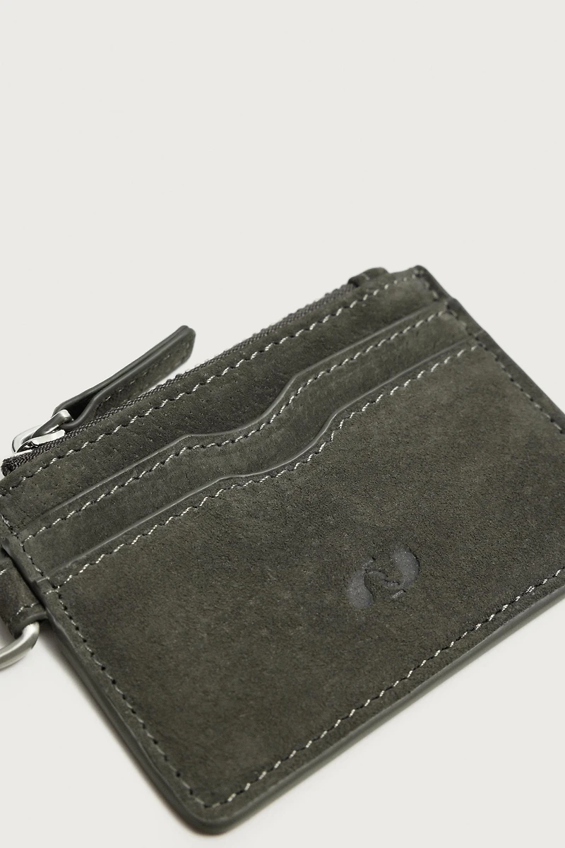 LEATHER CARDHOLDER COIN PURSE