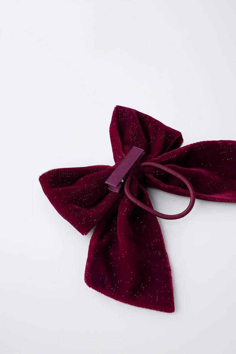 CHOUCHOU NŒUDS VELOURS BRILLANTS