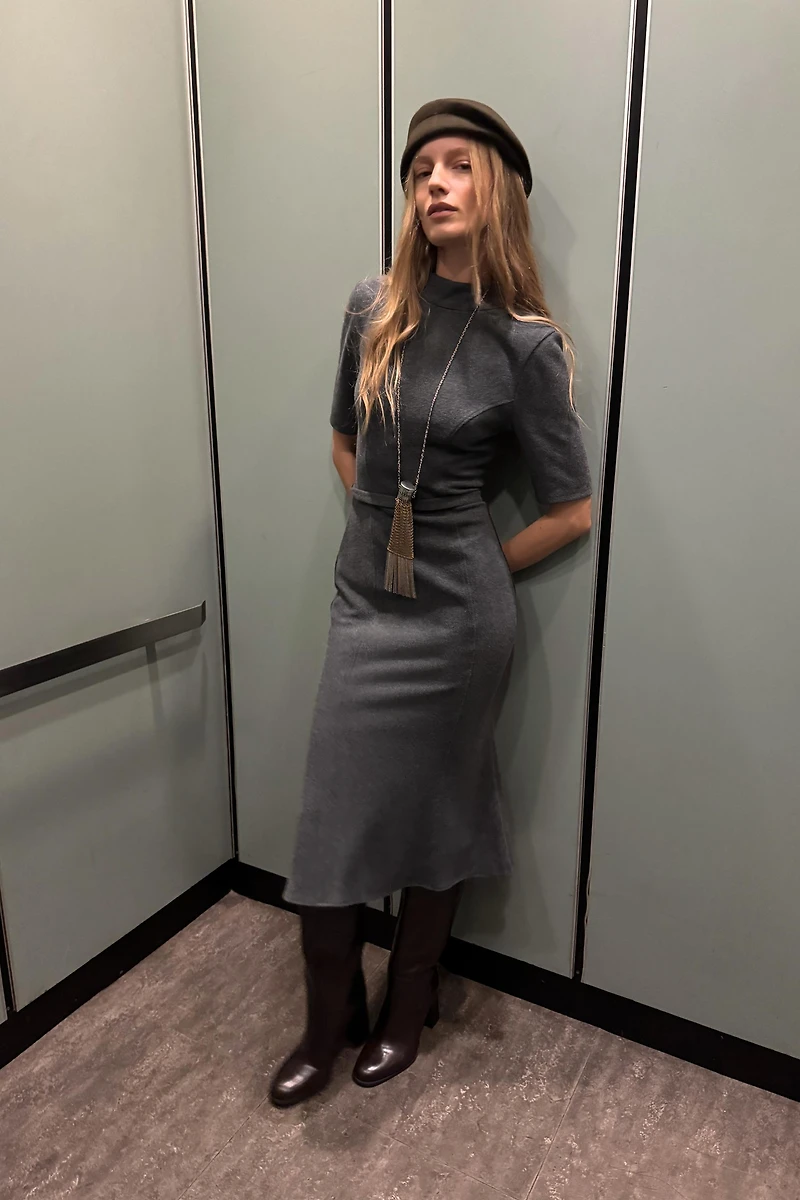 ROBE SOFT AVEC CEINTURE