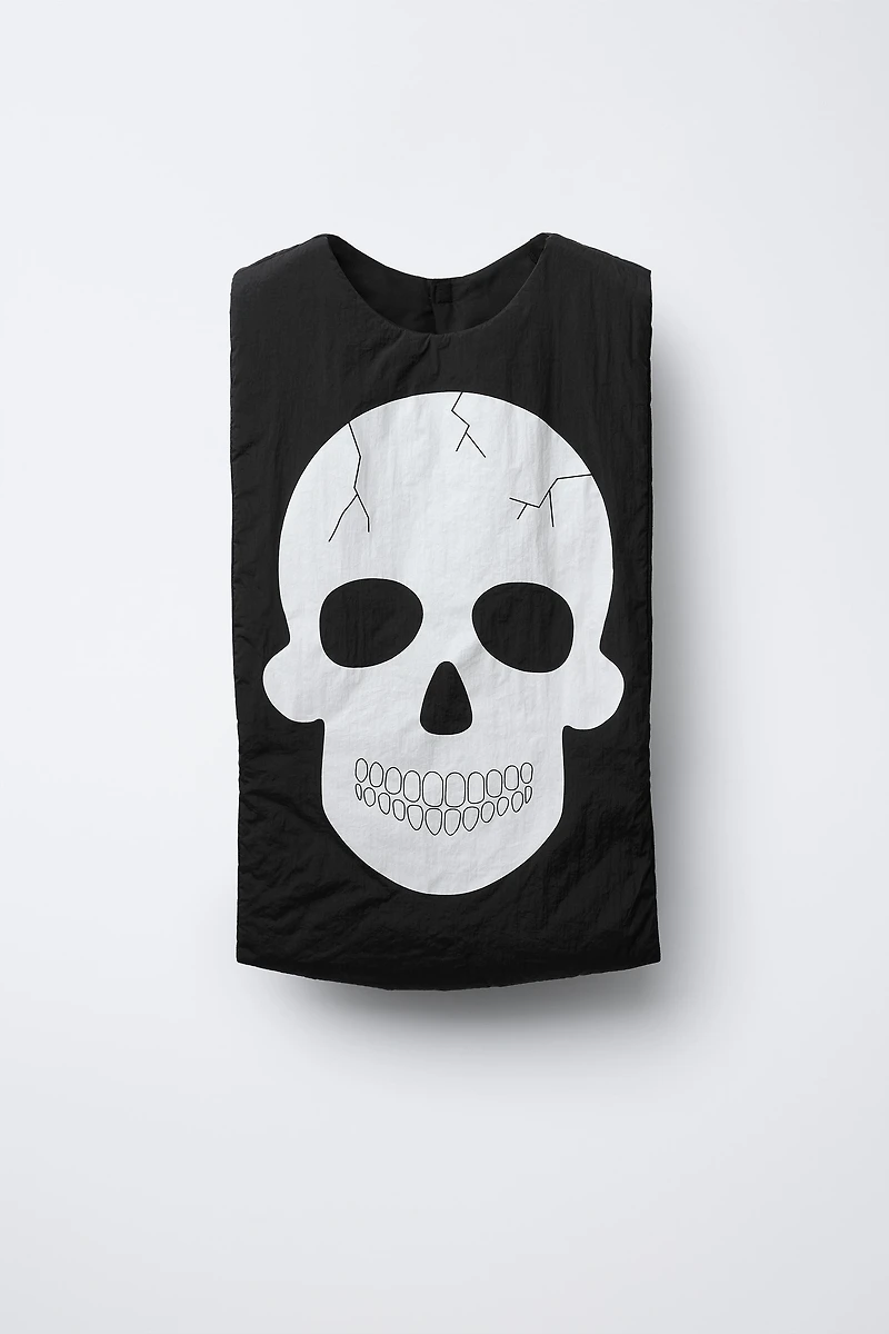 GLOW-IN-THE-DARK SKULL VEST COSTUME