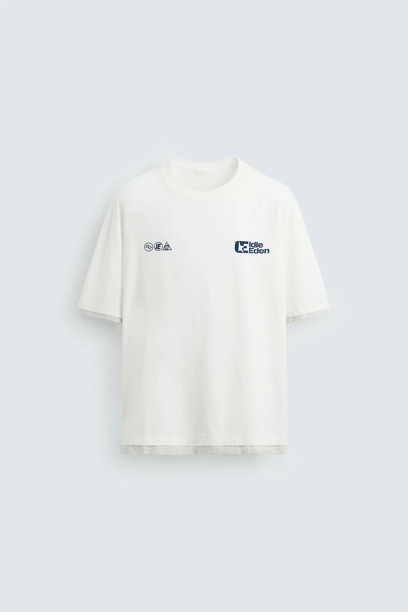 TEE-SHIRT À INSCRIPTIONS IMPRIMÉES
