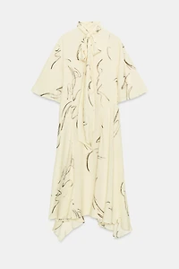 ZW COLLECTION PRINTED DRESS WITH TIES