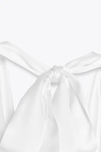 TOP SATINÉ HALTER