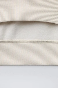 TEXT AND LABEL SWEATSHIRT