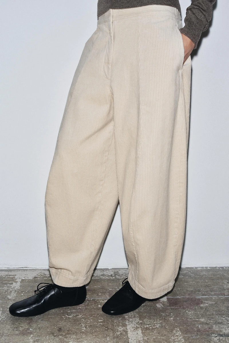 ZW COLLECTION CORDUROY BARREL PANTS