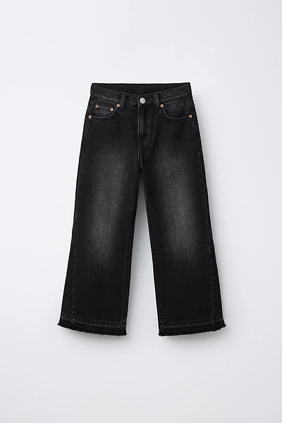 FLARE FRAYED JEANS