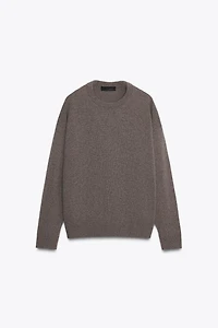 PULL CACHEMIRE ET LAINE MANCHES LONGUES