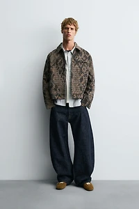 TEXTURED JACQUARD JACKET