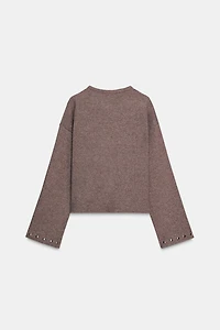 SOFT STUD SWEATSHIRT