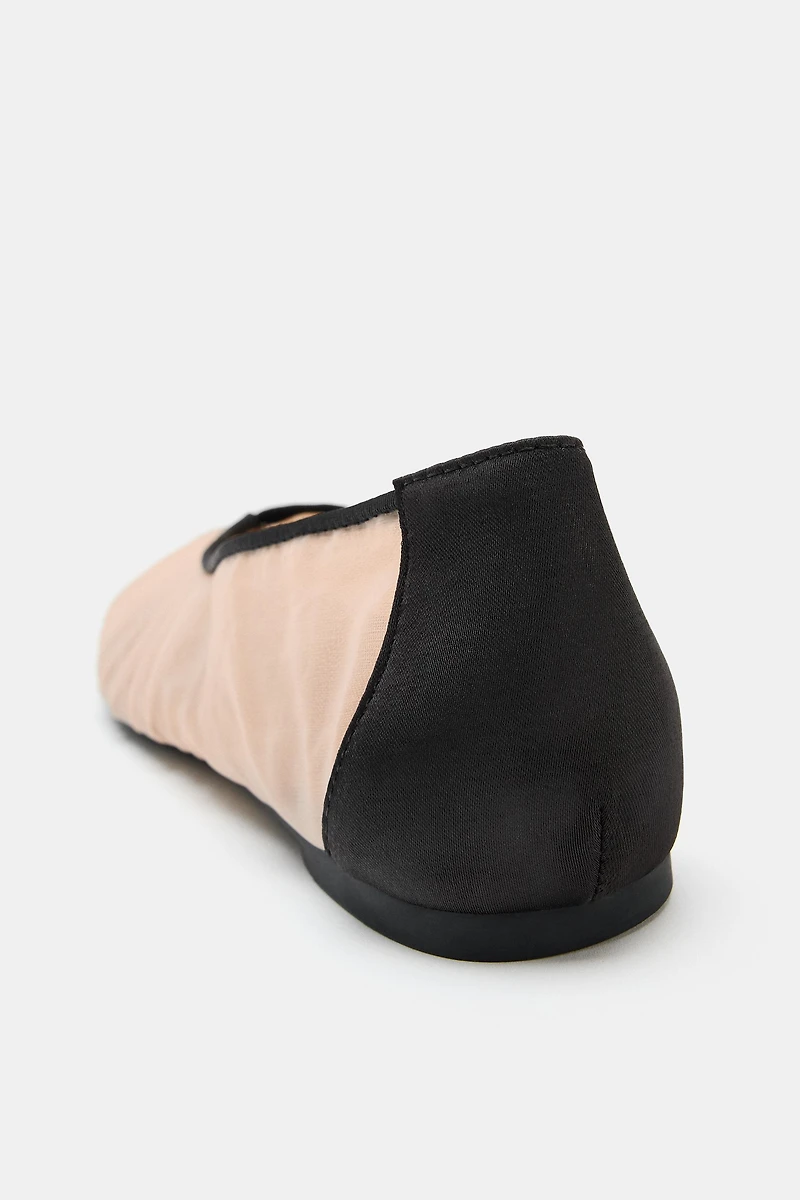 BALLERINES PLATES EN RÉSILLE