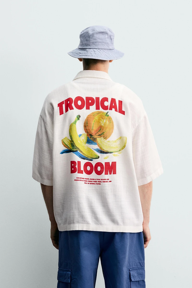 CHEMISE RELAXED FIT À IMPRIMÉ FRUITS