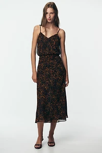 ANIMAL PRINT MIDI DRESS
